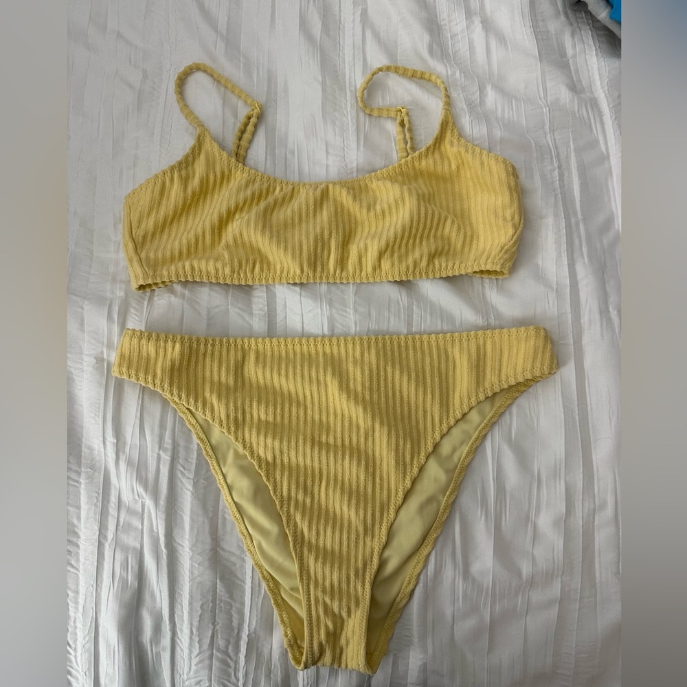 Yellow Pacsun Bathing Suit